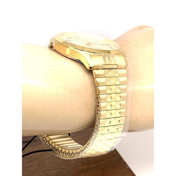 Citizen Men's Watch BF5002-99P Quartz Gold Dial Day Date Stainless Steel 37mm - Picture 13 of 15